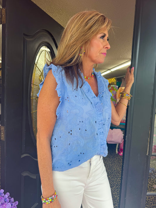 Ellie Eyelet Top