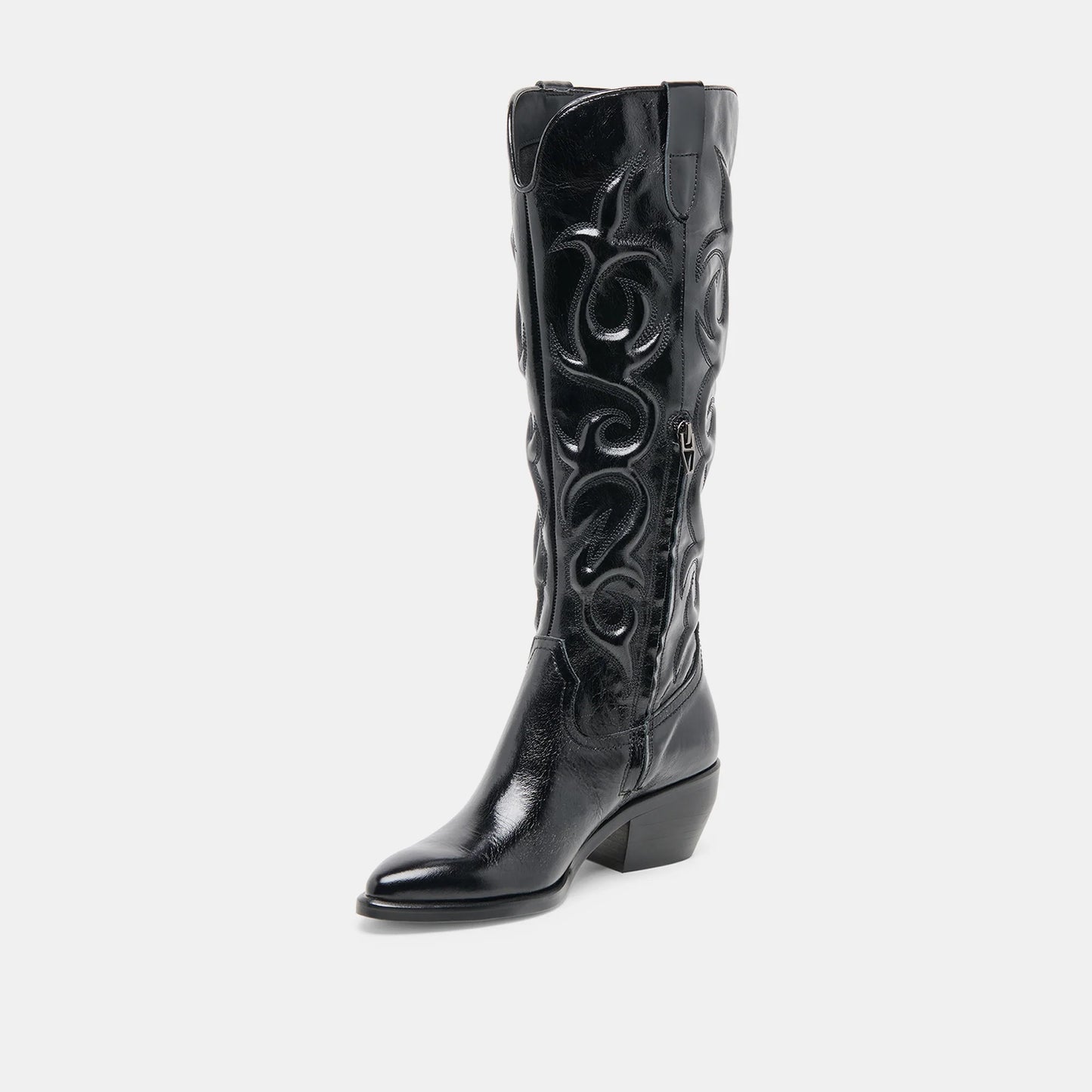 Mirla Tall Black Leather Boots