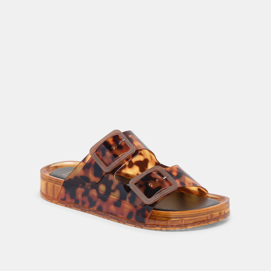 Julio Tortoise Vinyl Sandal