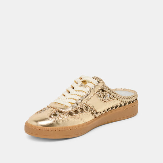 Notice Gold Woven Stella Slide