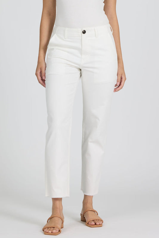 Portia Egret Straight Ankle Jean