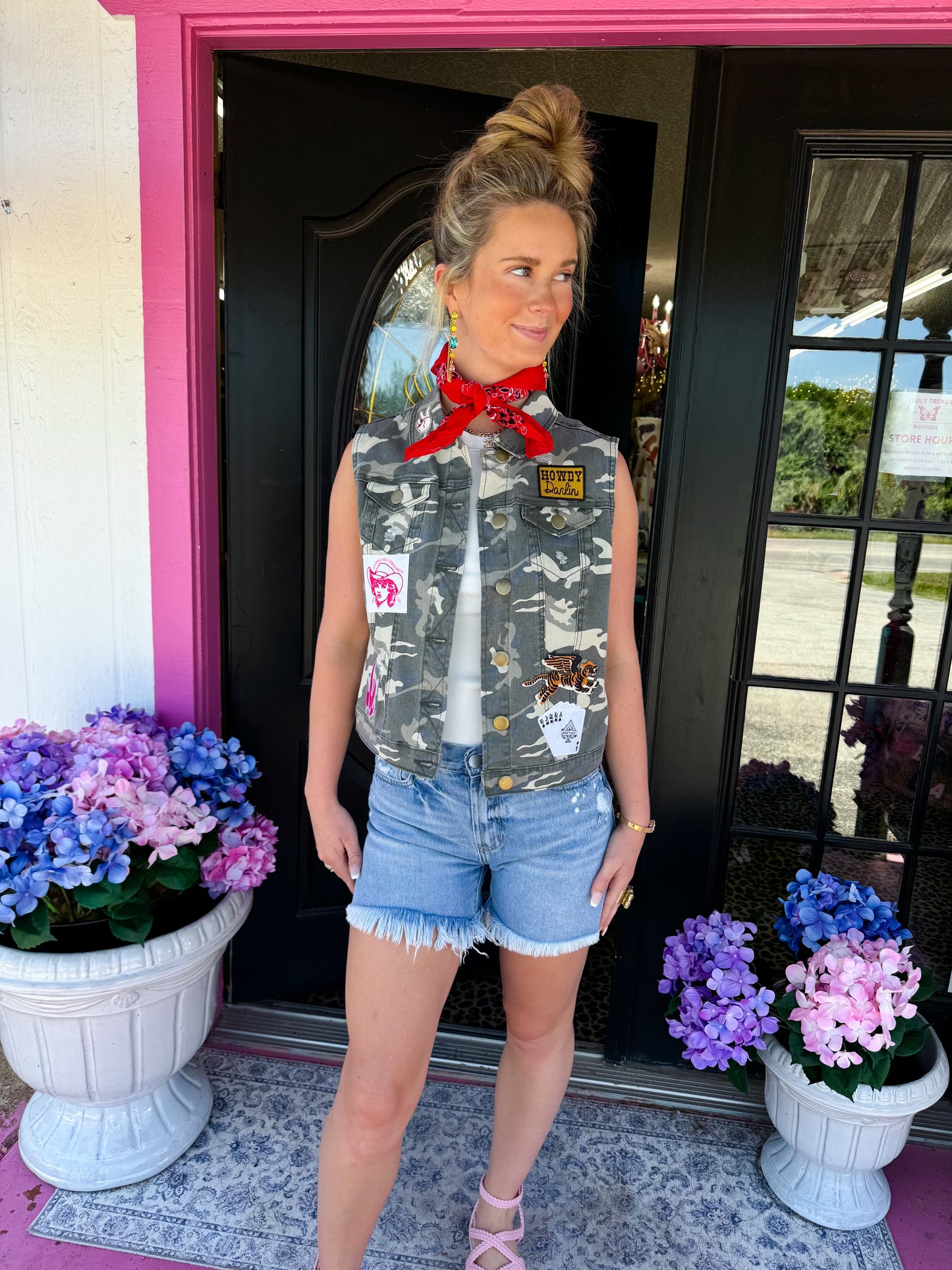 Howdy Darlin Light Denim Vest