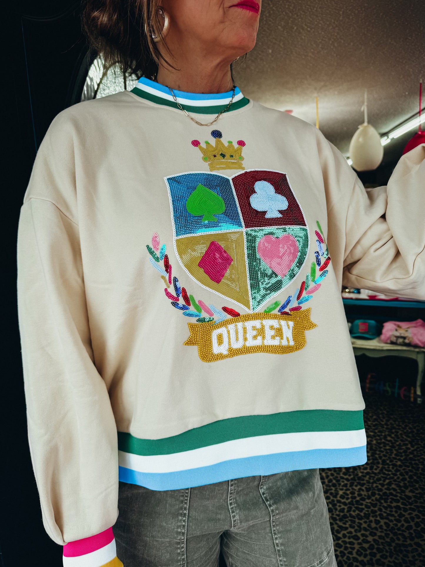 Queen Crest Sweatshirt