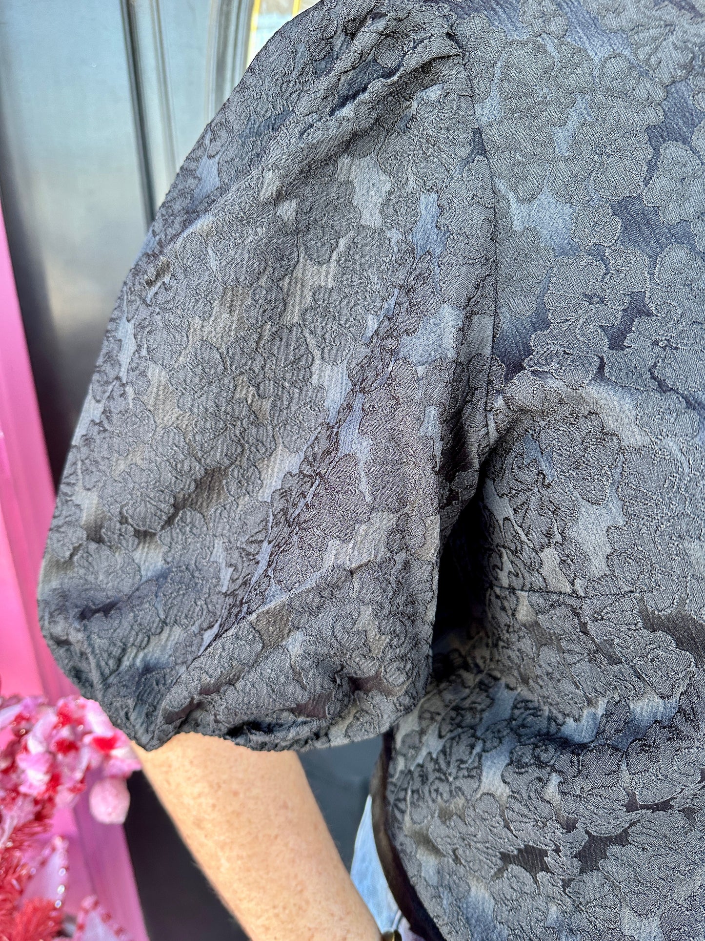 Black Ren Front Bow Top