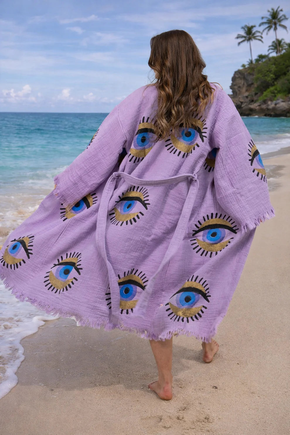 Eye'm Wrapped Up Kimono