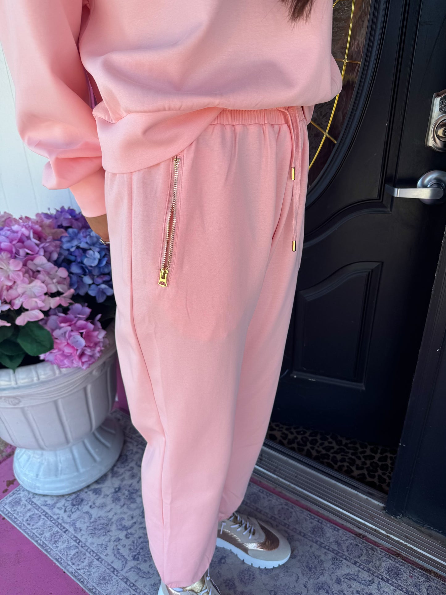 Pink Scuba SS Jogger Set