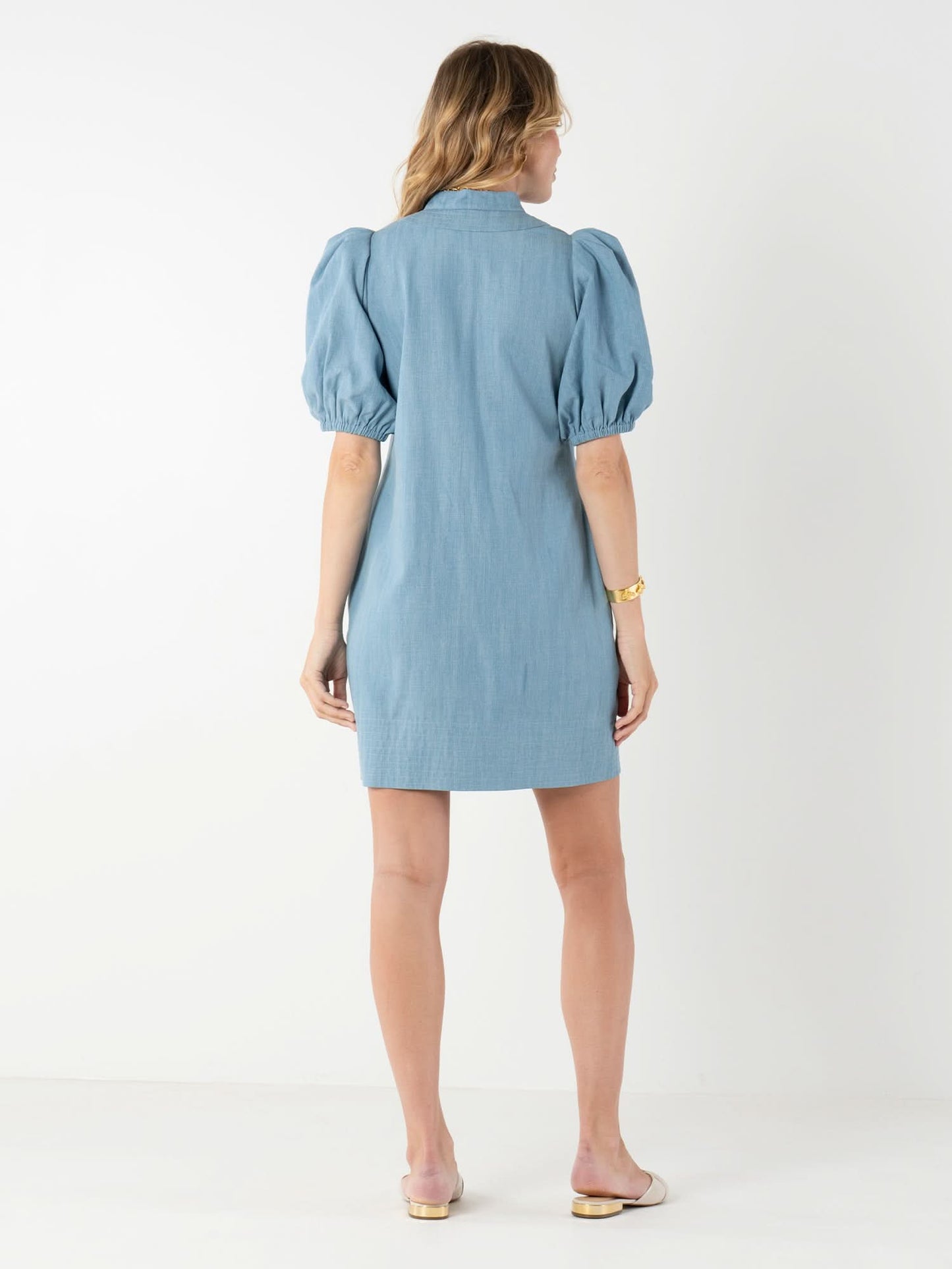 Hampton Mini Chambray Denim Dress