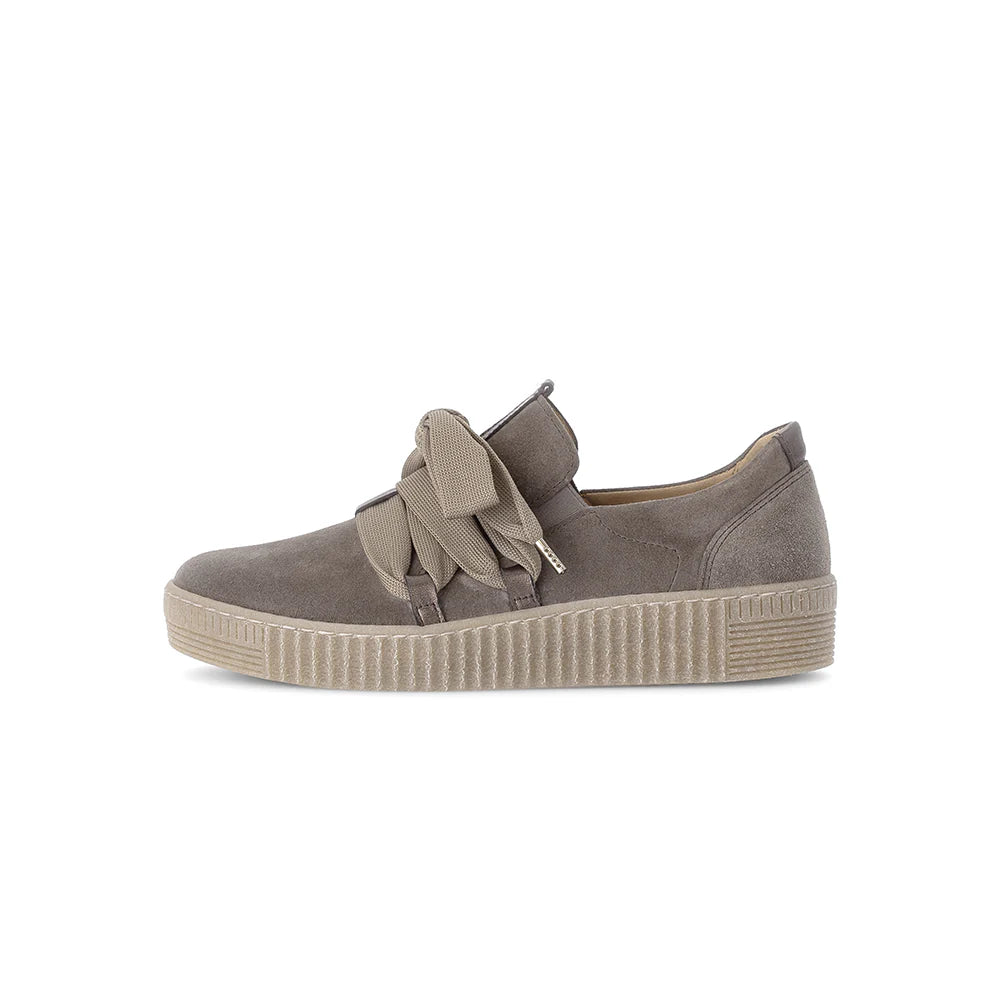 Brown Metal Tie Sneaker