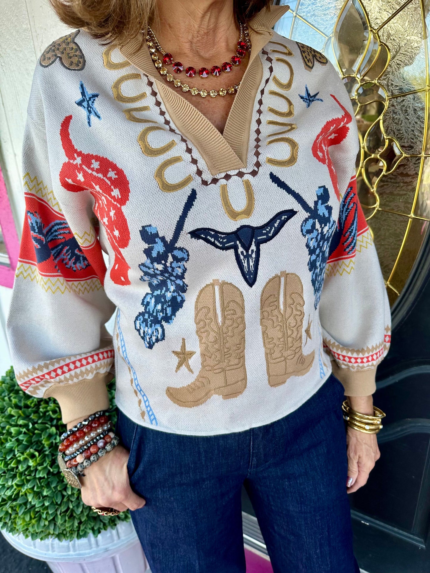 Lolli Lone Star Knit Sweater