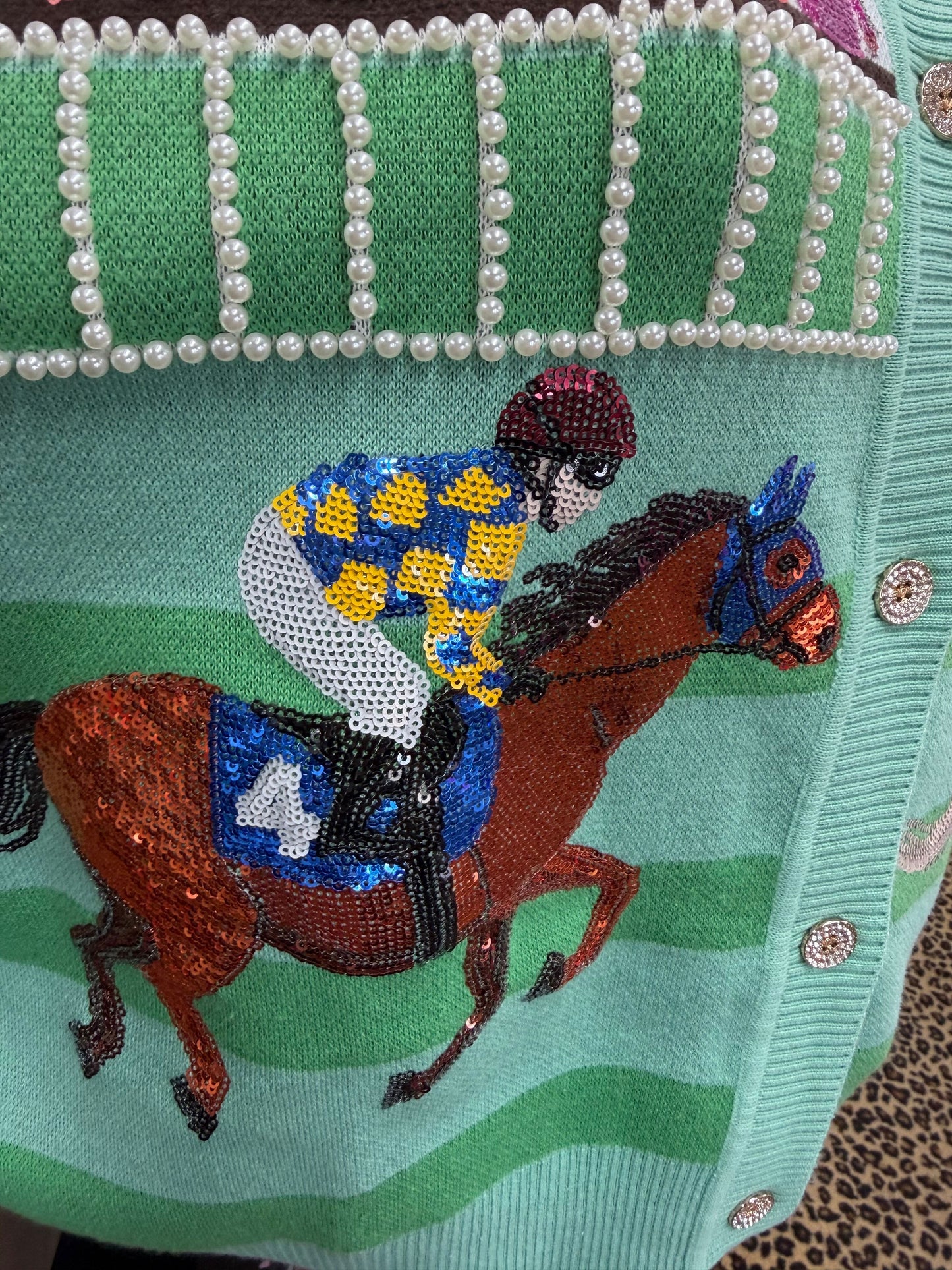 Derby Race Scene Cardigan