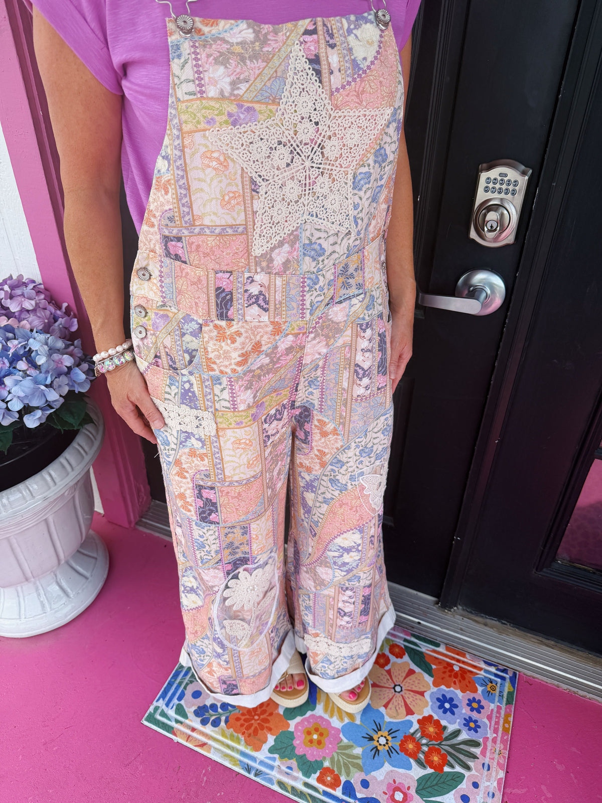 Pastel Floral Multi Overalls