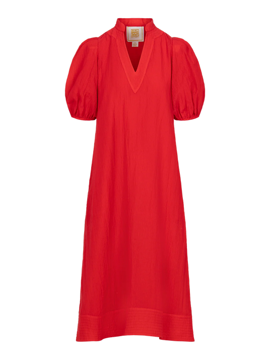 Cardinal Red Hampton Maxi Dress