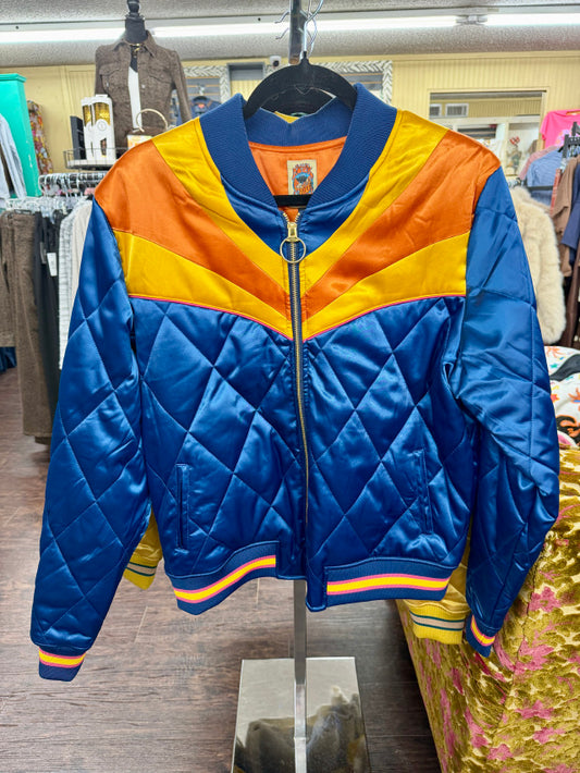Blue Rising Sun Bomber Jacket