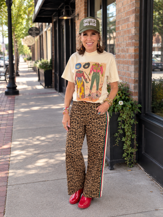Leopard Pants w/RG Stripe
