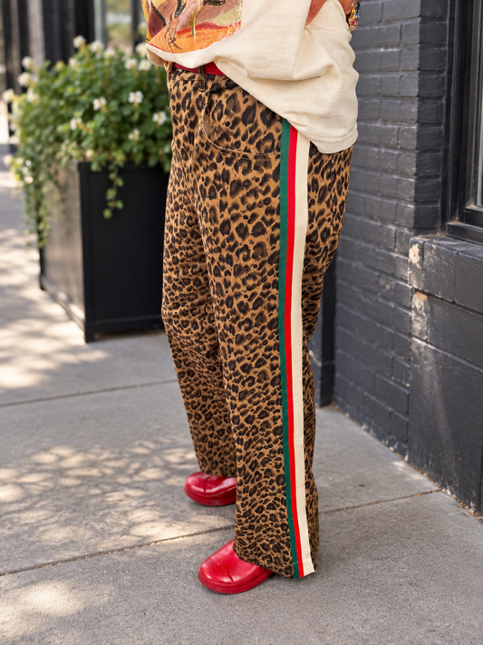 Leopard Pants w/RG Stripe