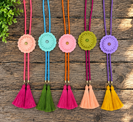 Concho Bolo With Tassels