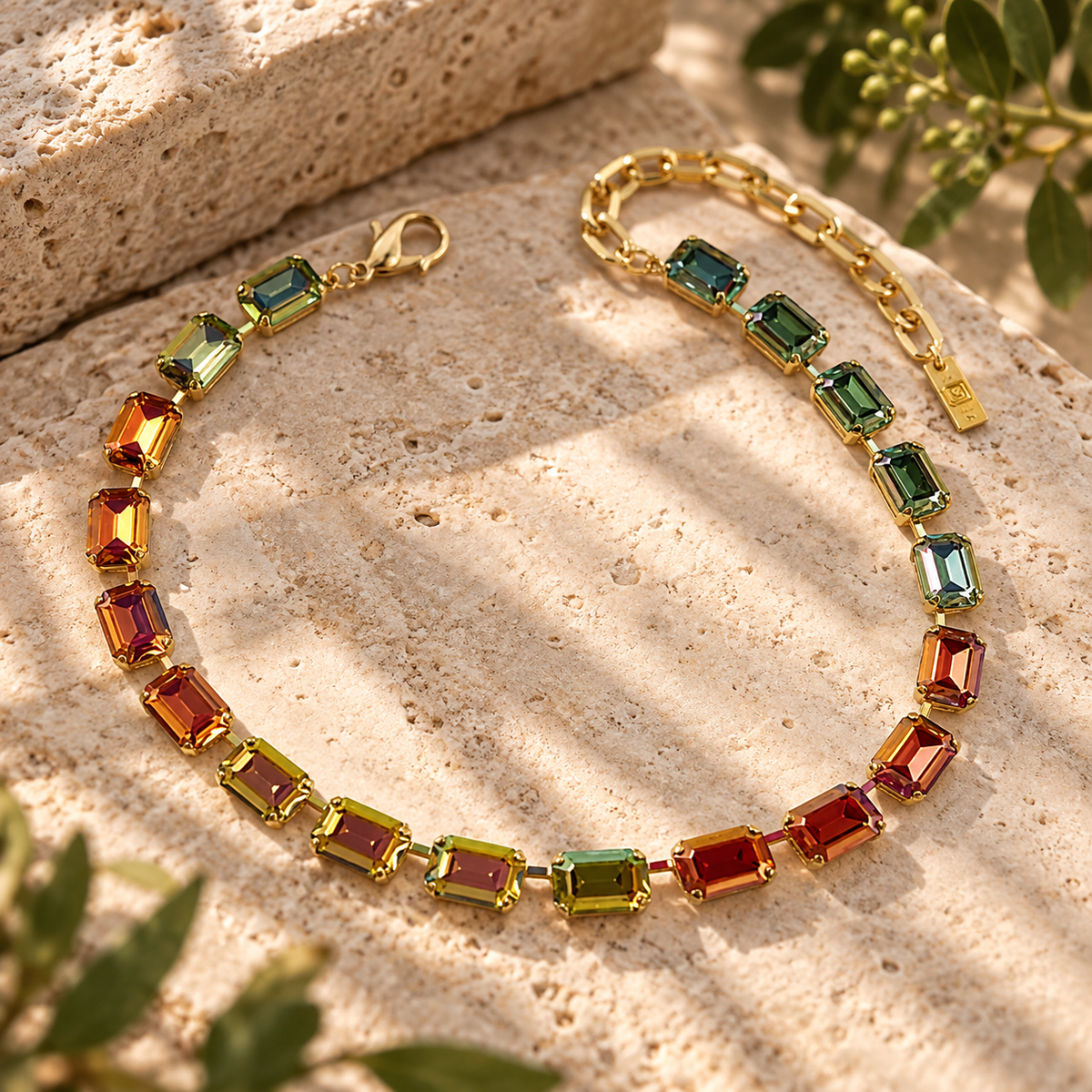 Jabari Watermelon Multi Necklace