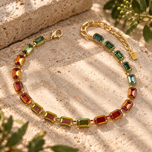 Jabari Watermelon Multi Necklace