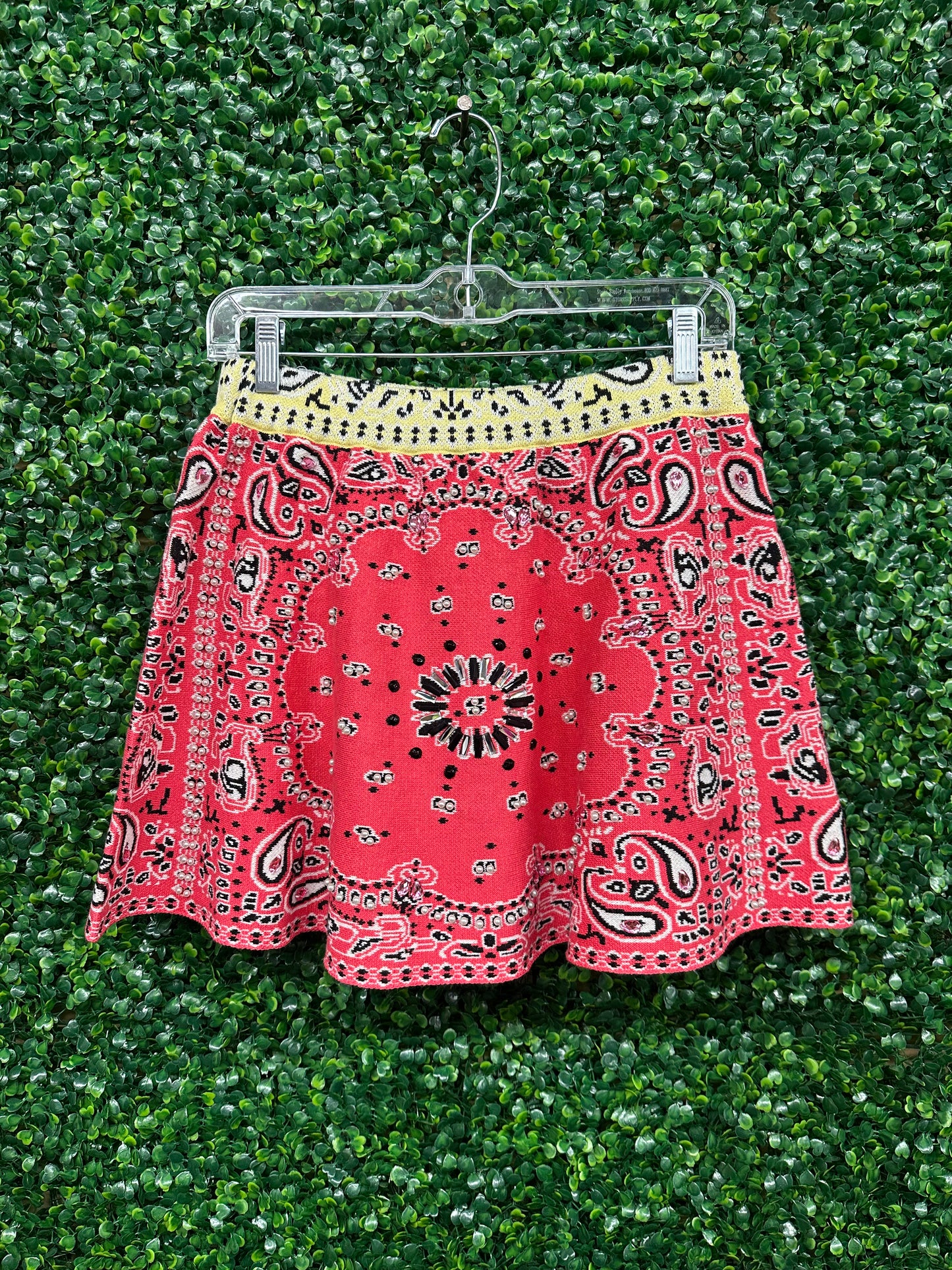 Colorblock Bandana Skirt