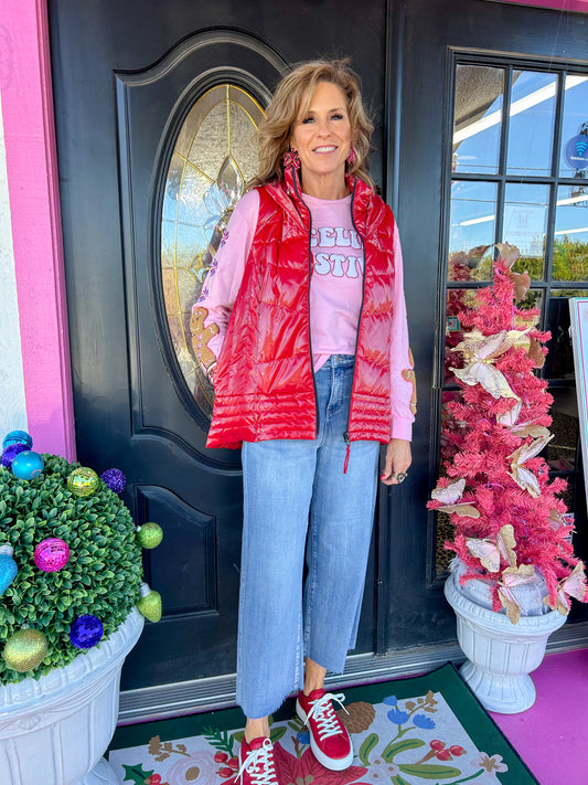 Feelin' Festive Pink Sweatshirt