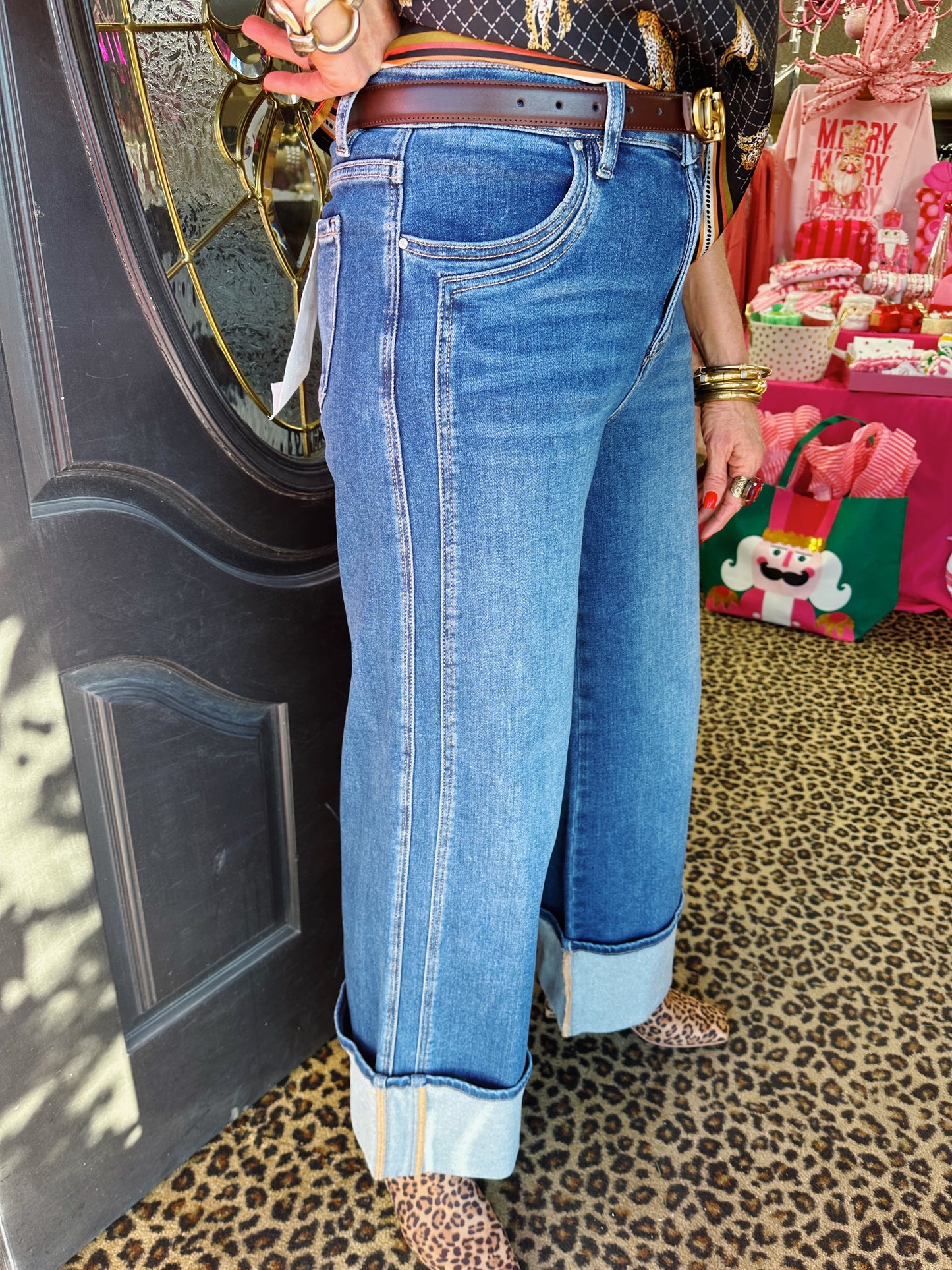 Dark MR Double Stitch Cuff Jean