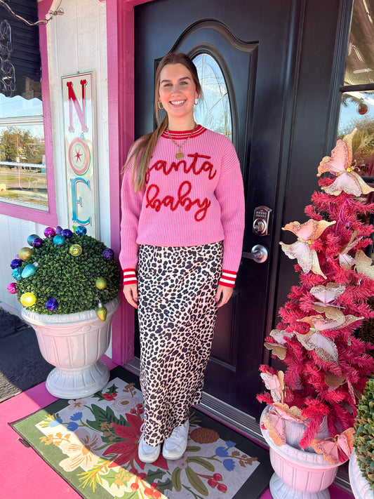 Santa Baby Red/Pink Sweater