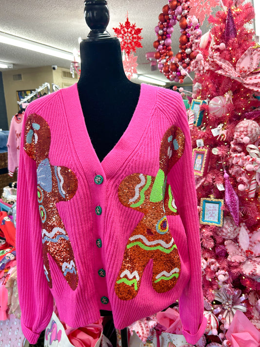 Pink Gingerbread Cardigan