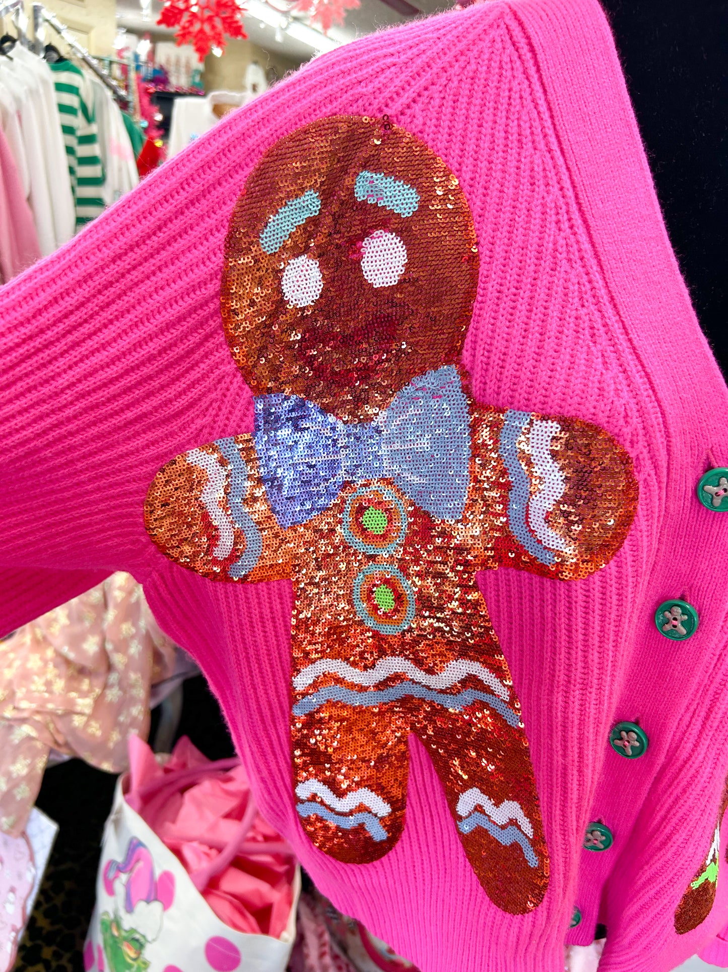 Pink Gingerbread Cardigan