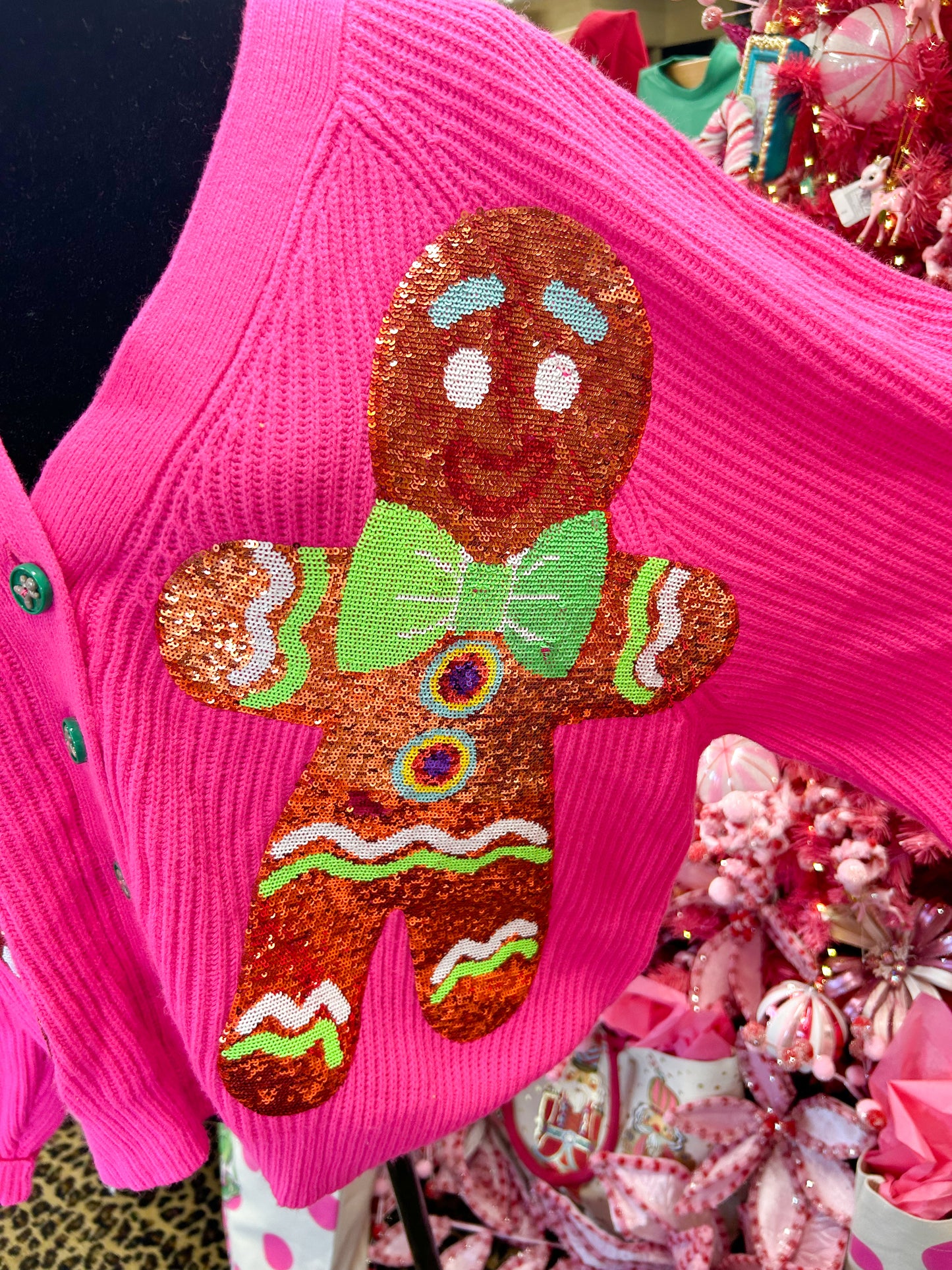 Pink Gingerbread Cardigan