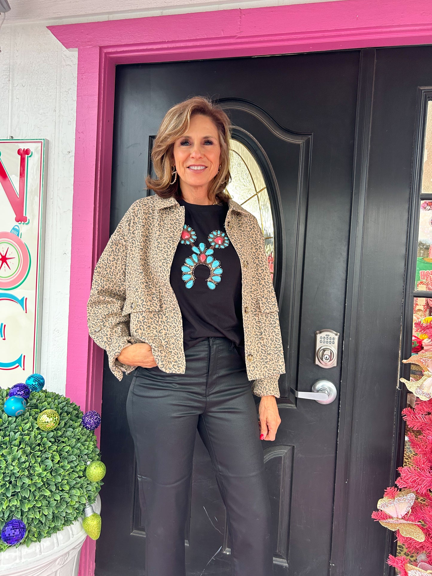 Black Turquoise Necklace Tank