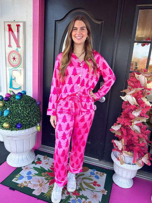 Dreaming Of Pink Christmas PJ's