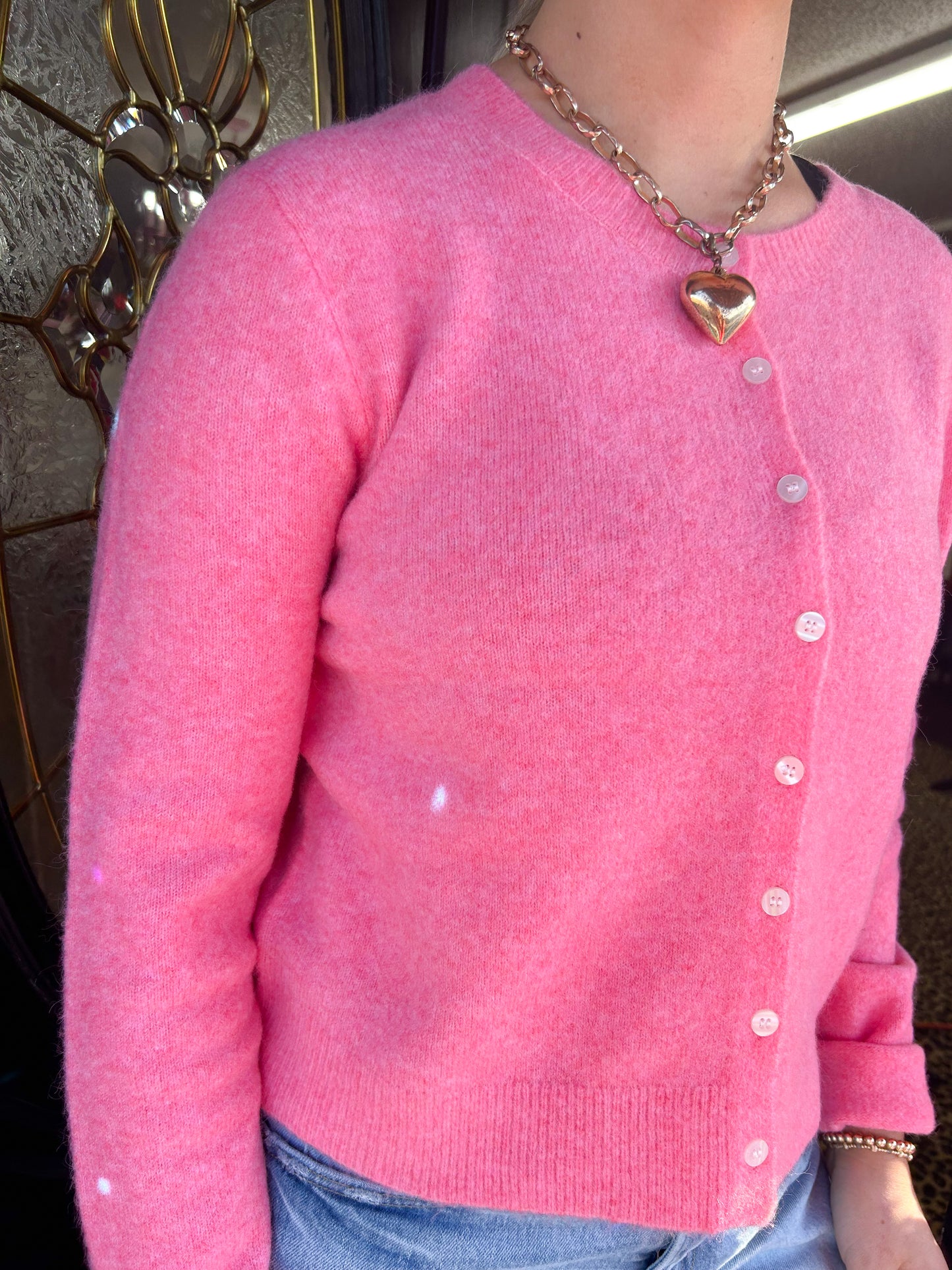 Disco Pink Medina Cardigan