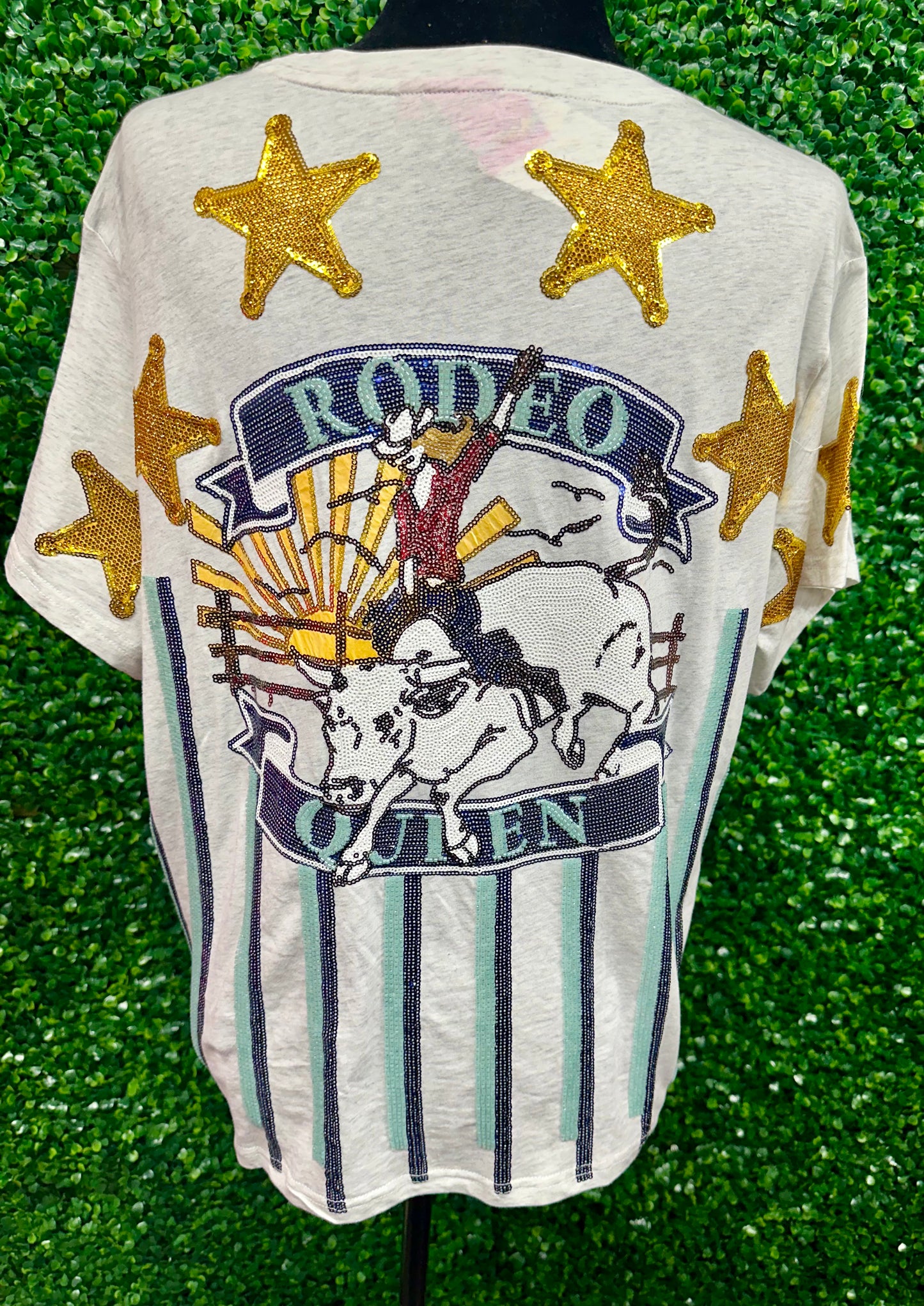 Grey Rodeo Queen Tee