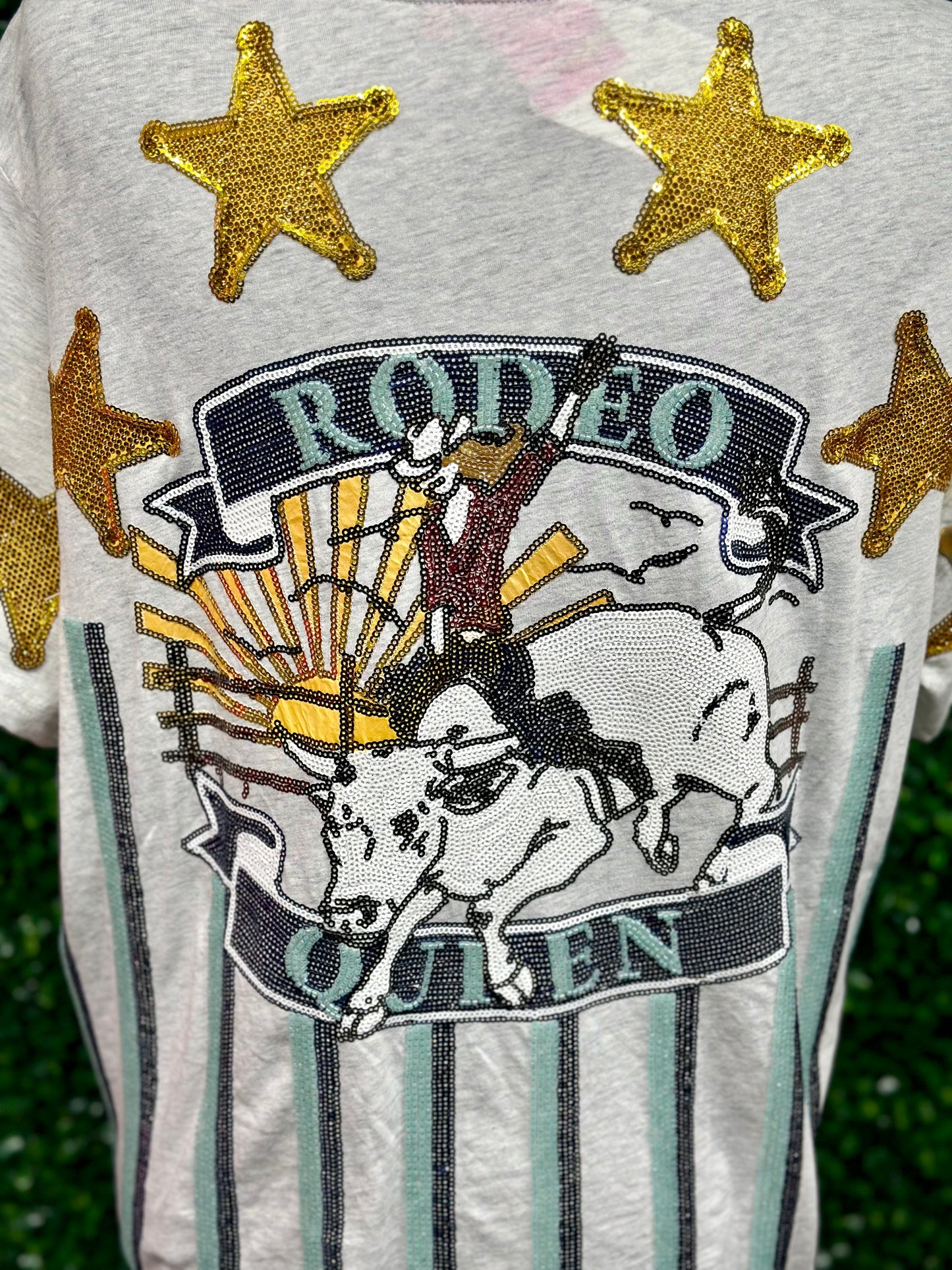 Grey Rodeo Queen Tee