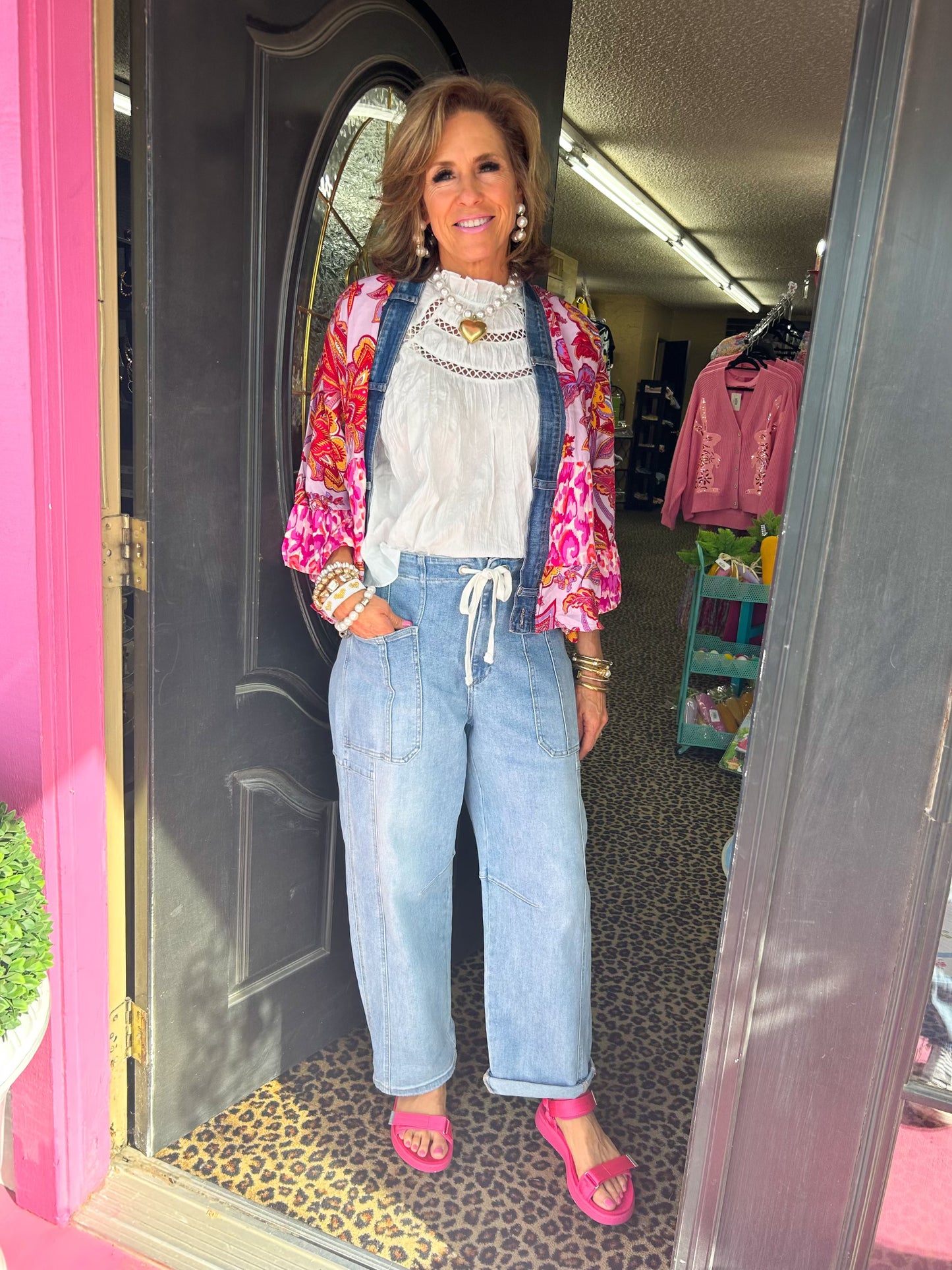 Tiffany Denim Mix Cardigan OS