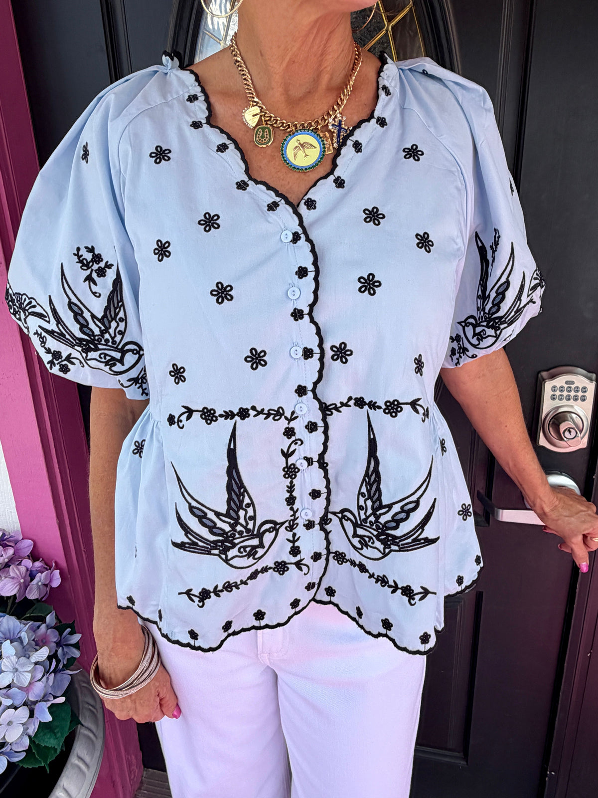 Juanita Blue Top