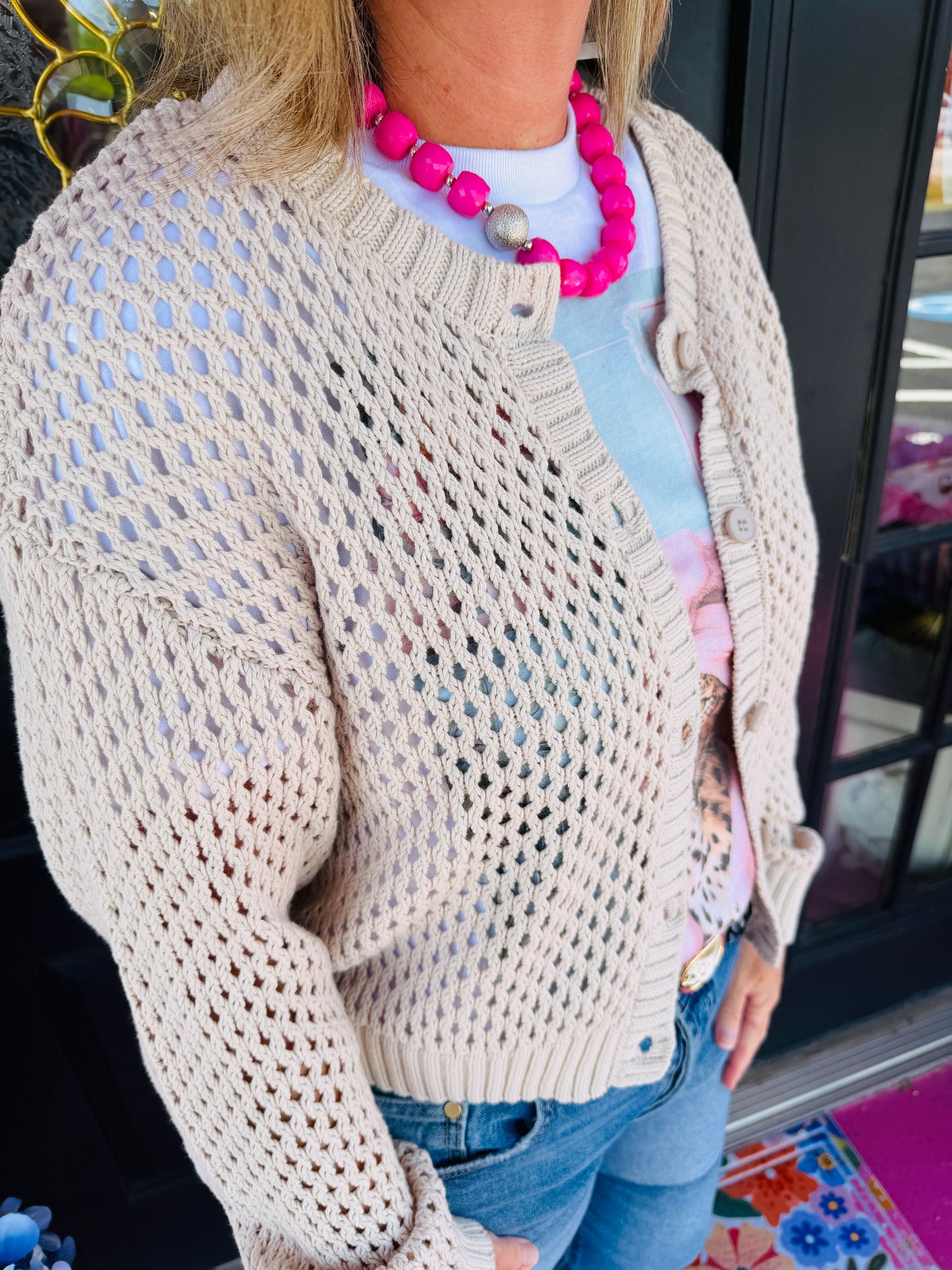 LS Crochet Cardigan