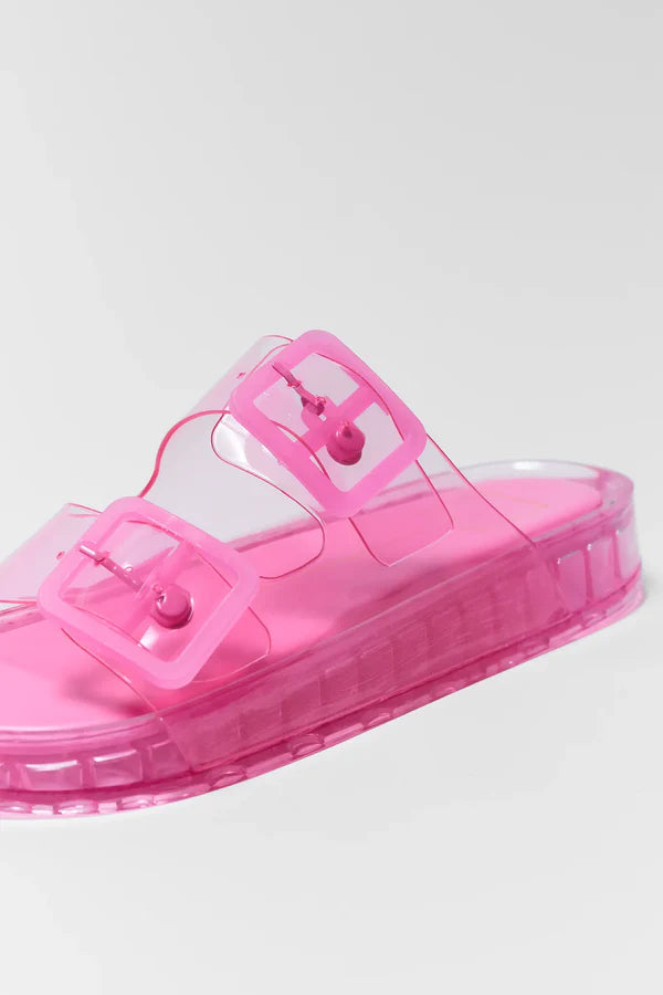 Julio Pink Vinyl Sandal