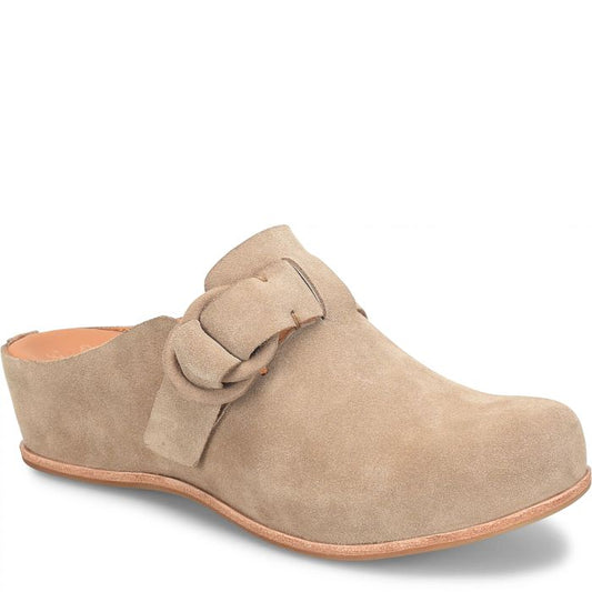 Kori Taupe Suede Wedge Clog