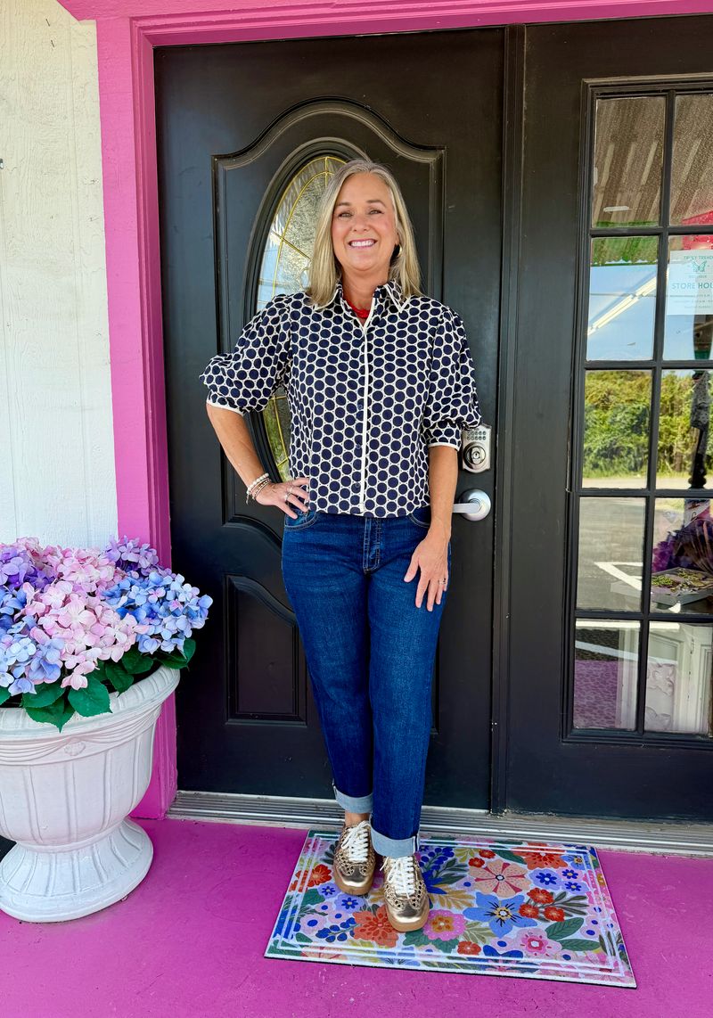 Marine Dot Pippa Top