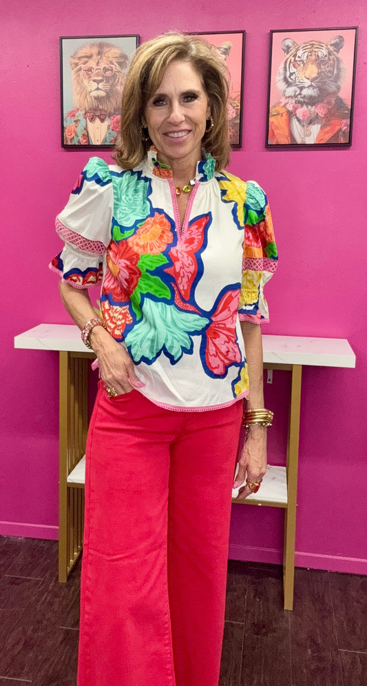 Lollie Cloud Bouquet Top