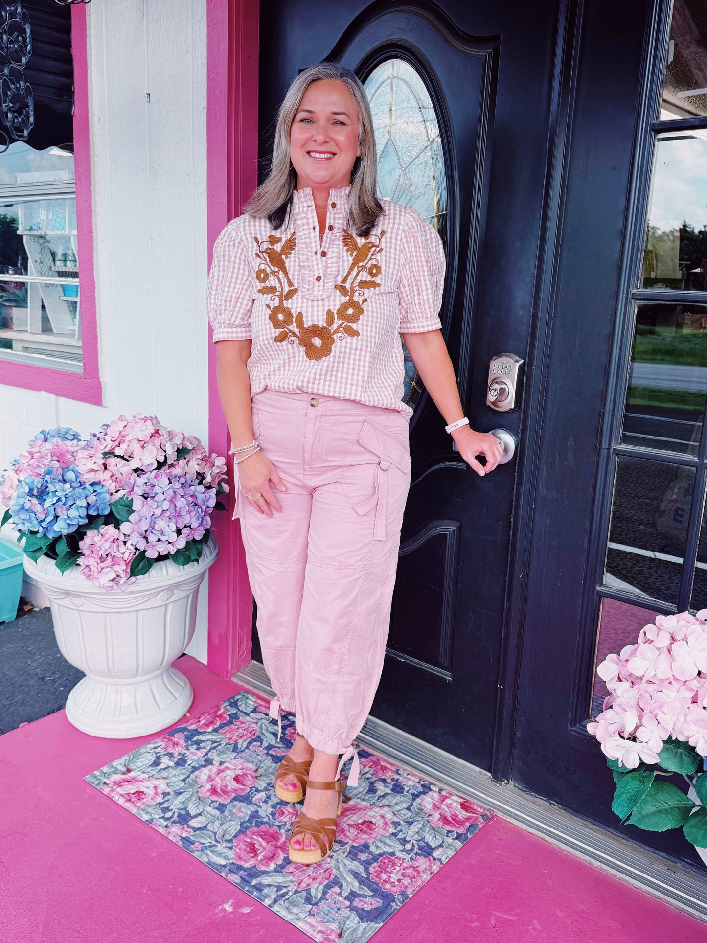Vintage Rose Cargo Pants
