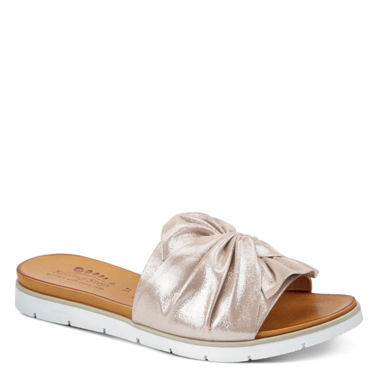 Lavona Silver Leather Slip On