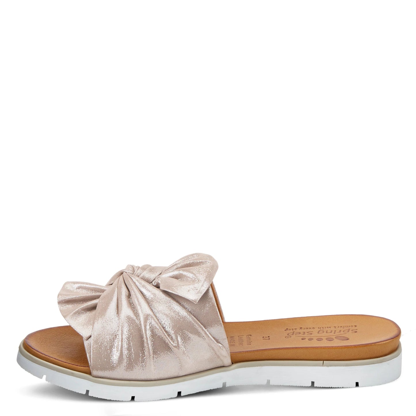 Lavona Silver Leather Slip On