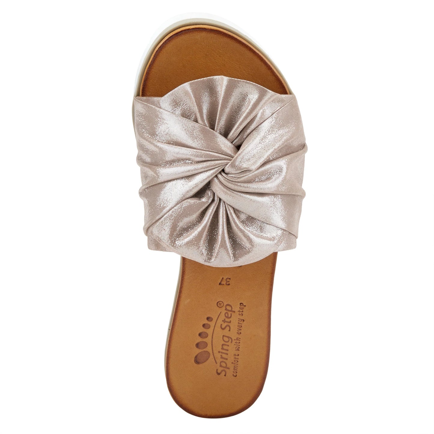 Lavona Silver Leather Slip On