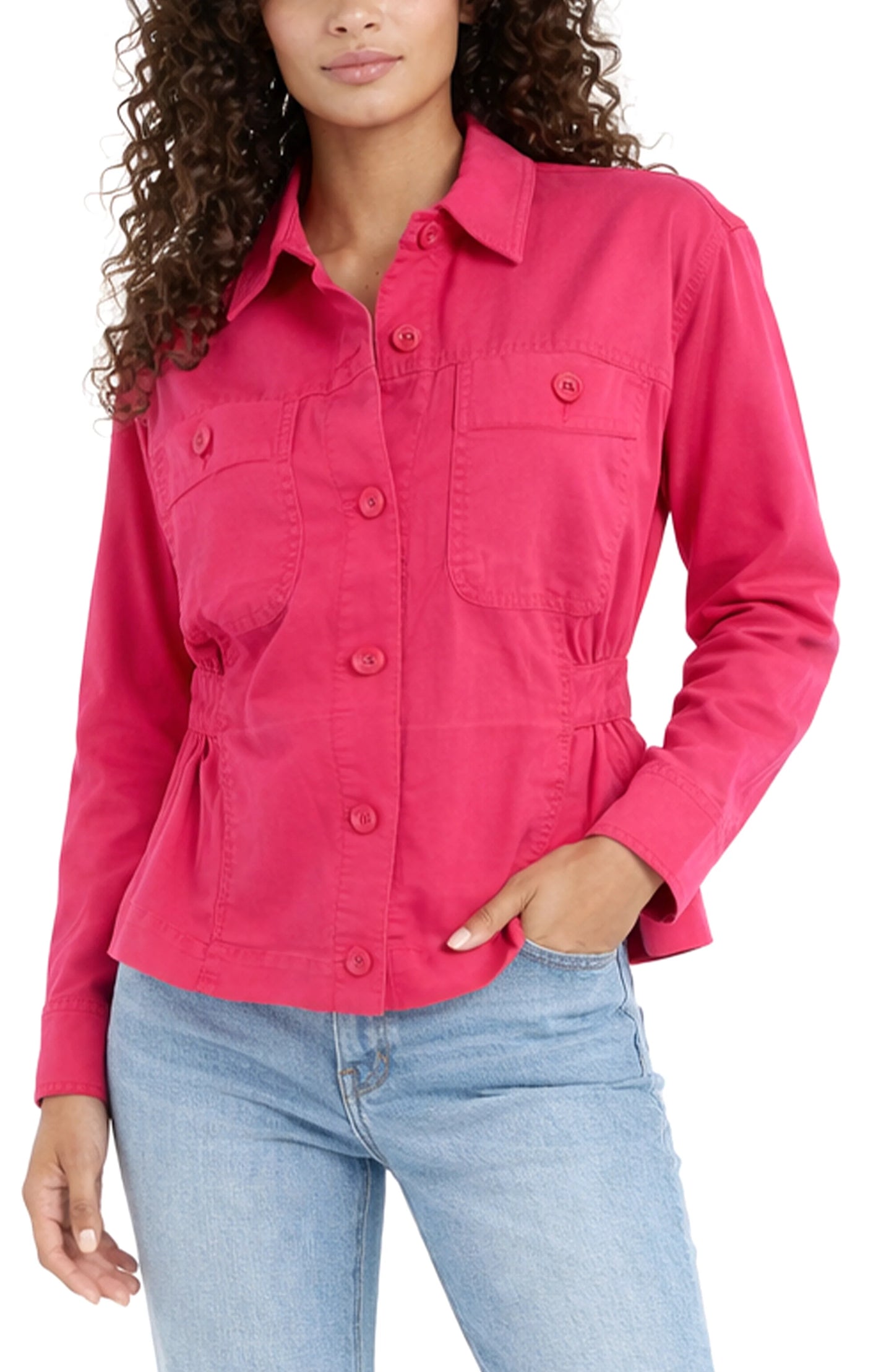 Diva Pink Relaxed Shacket