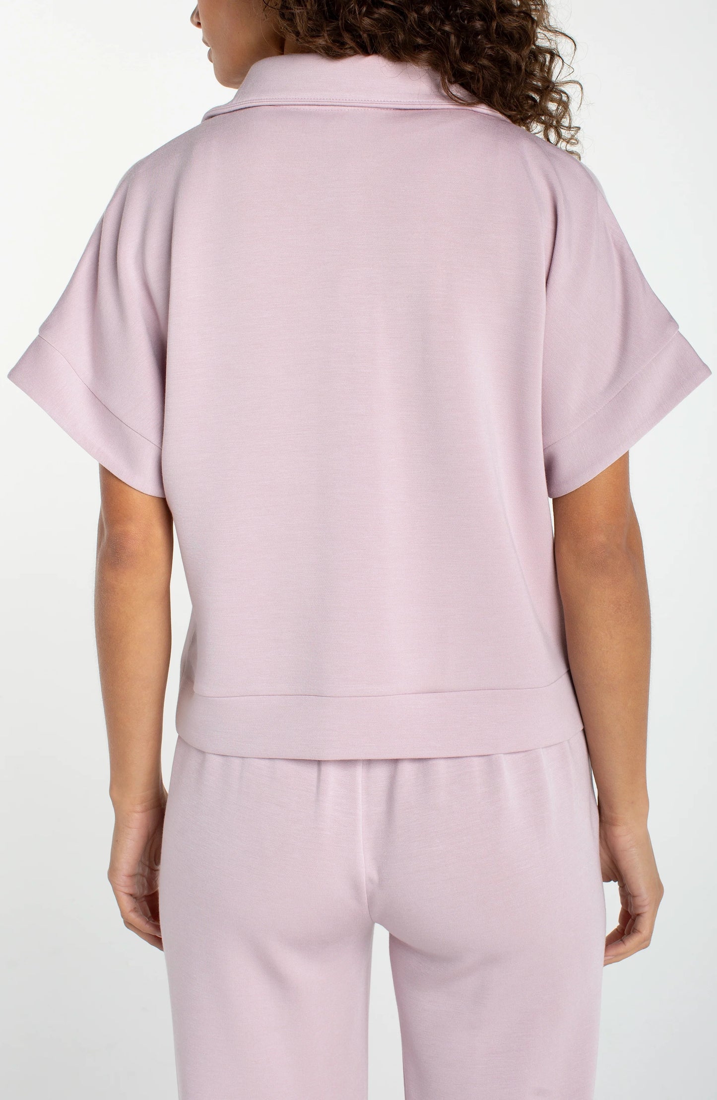 Lilac Half Zip Popover