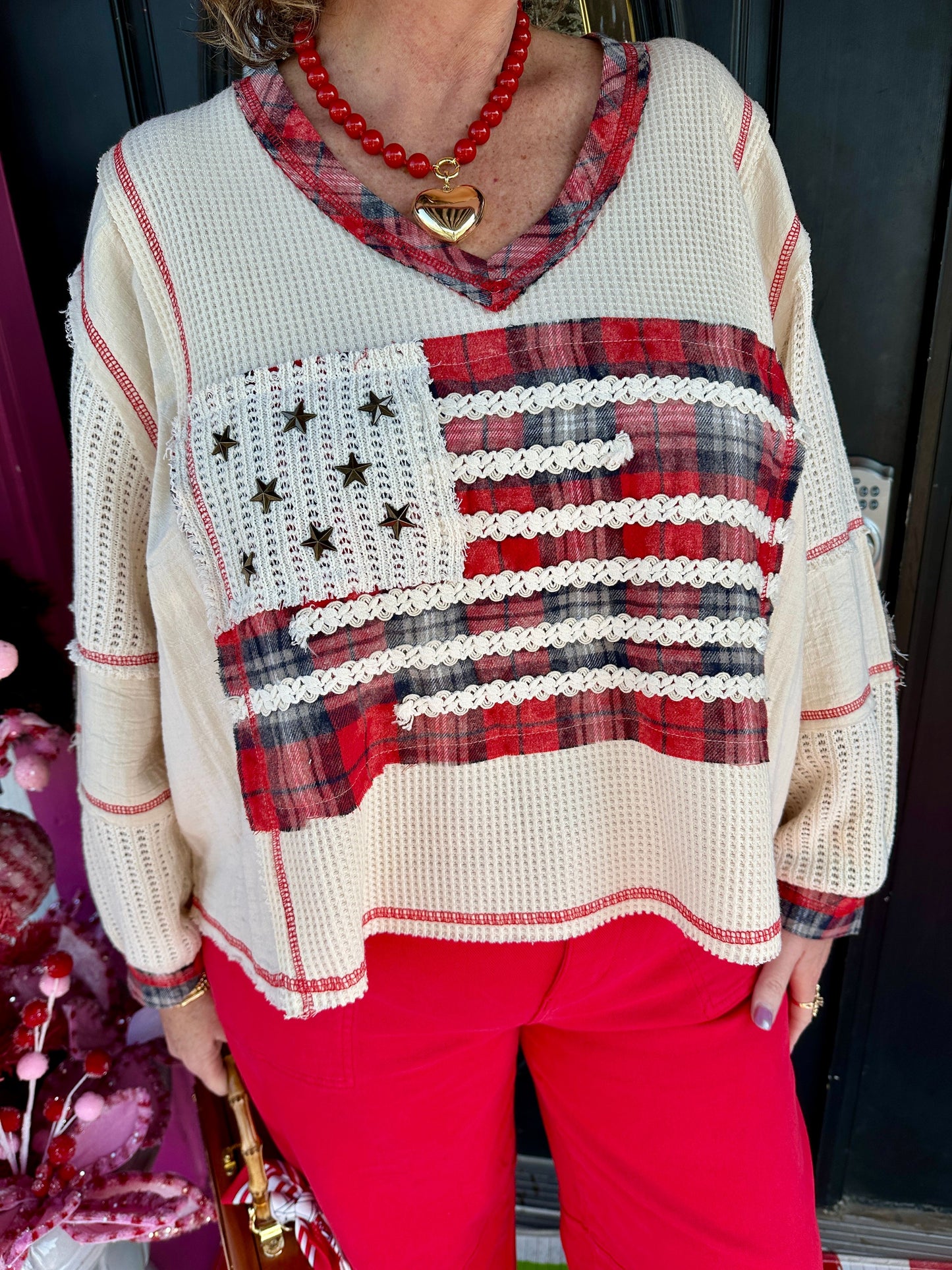 Thermal Flannel Flag LS Top