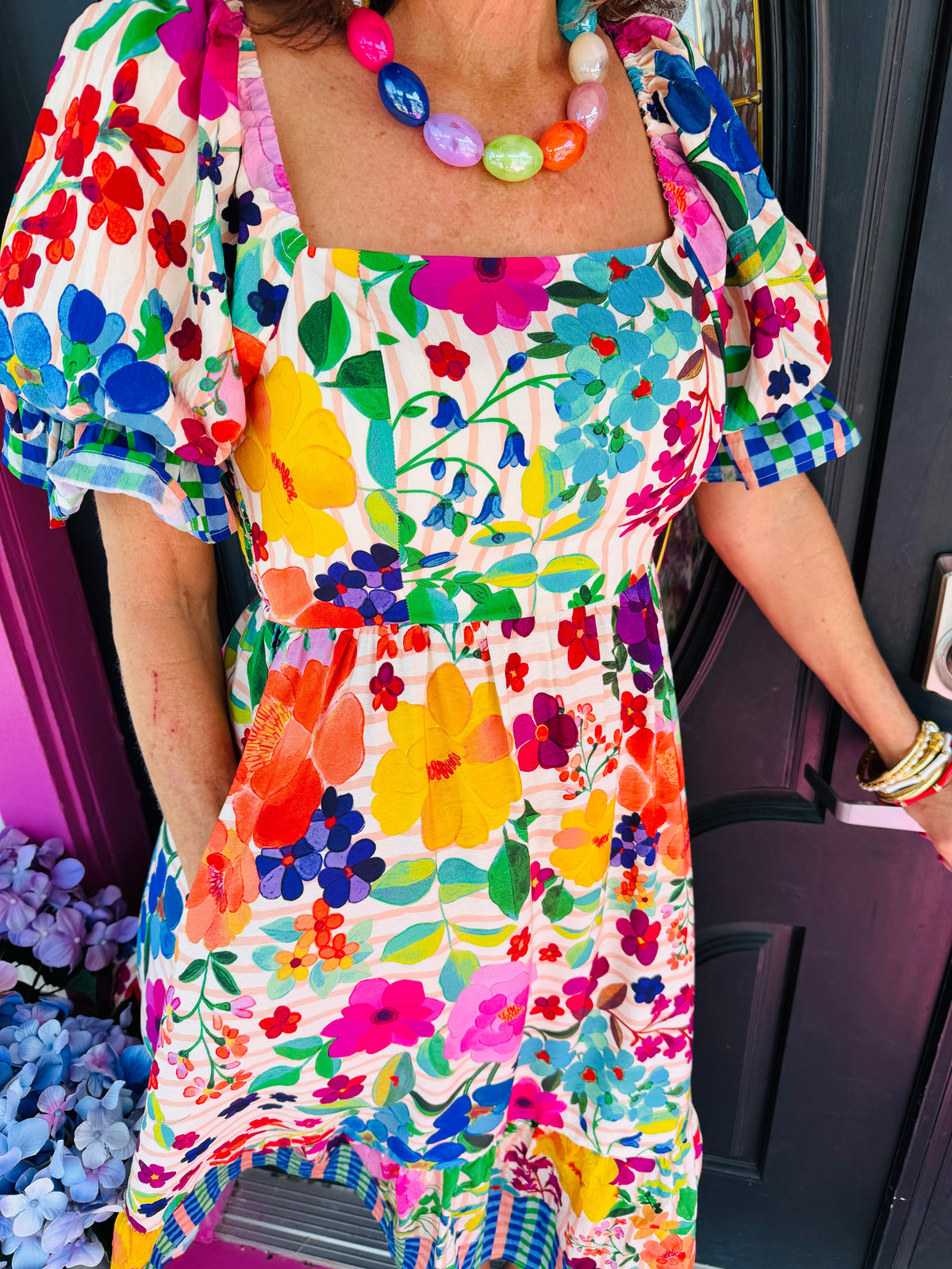 Carnival Bloom Midi Dress