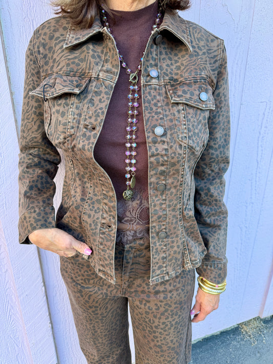 Brown Leopard Jacket